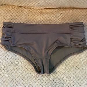 ATHLETA Roca Gray Bathing Suit Bottoms Small